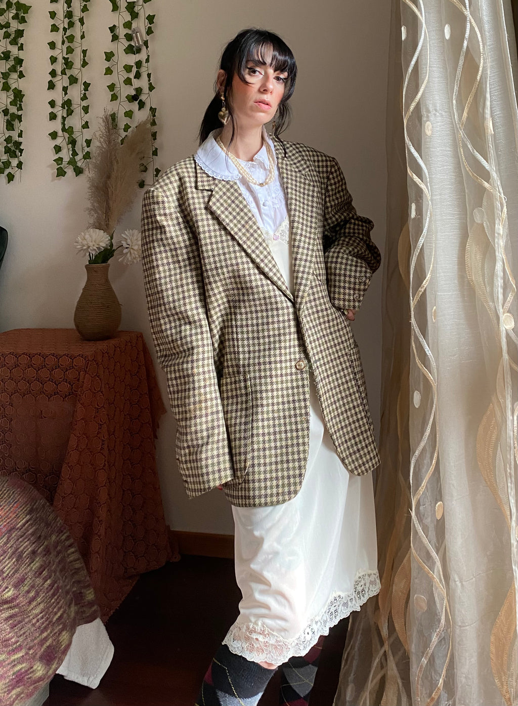 Blazer Vichy boxy
