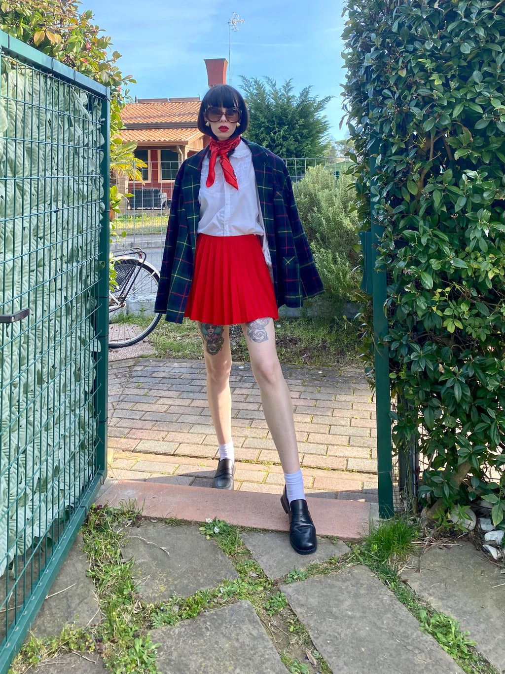 Blazer England Tartan Boxy