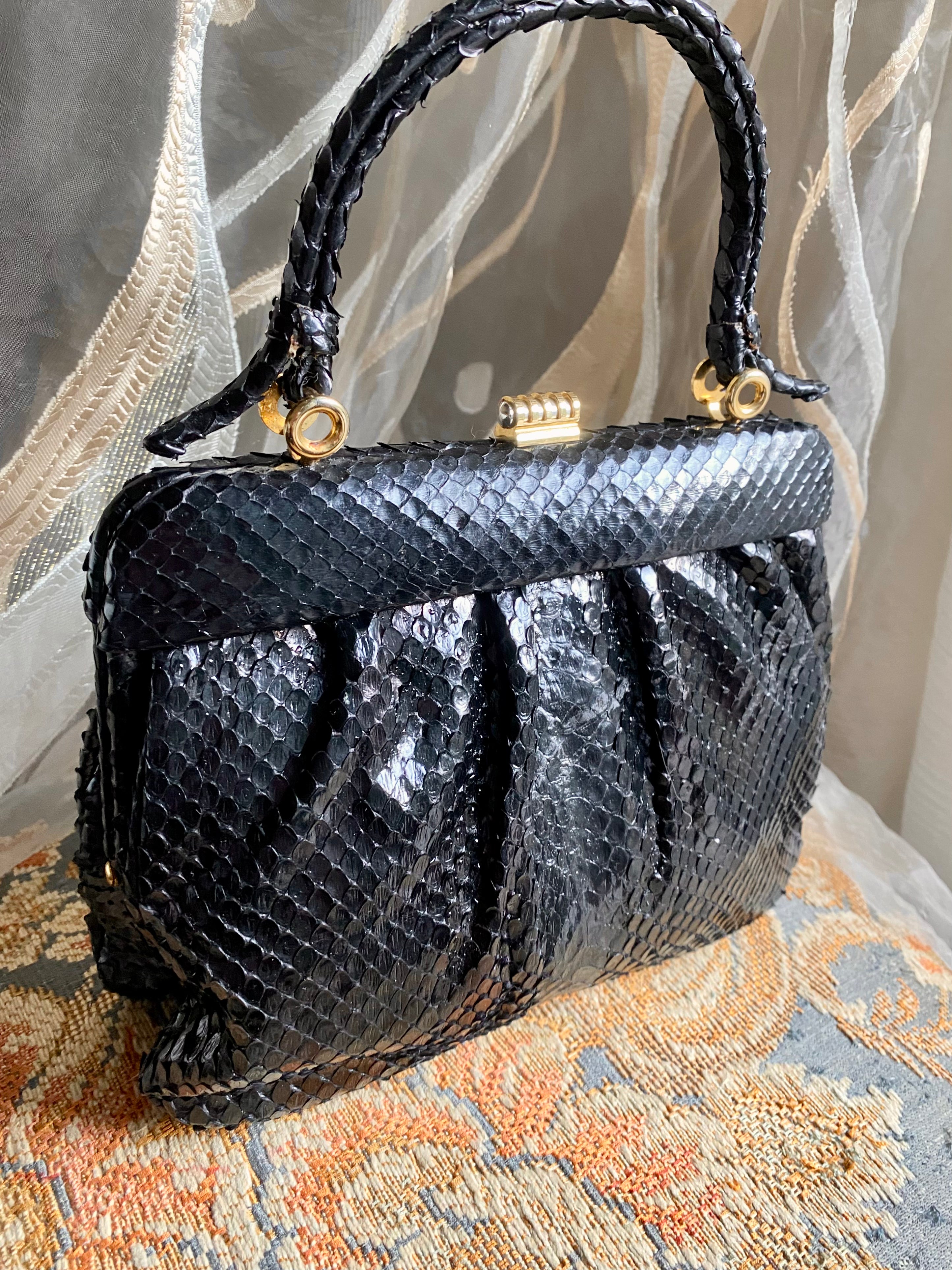 Mini borsetta a mano coccodrillo