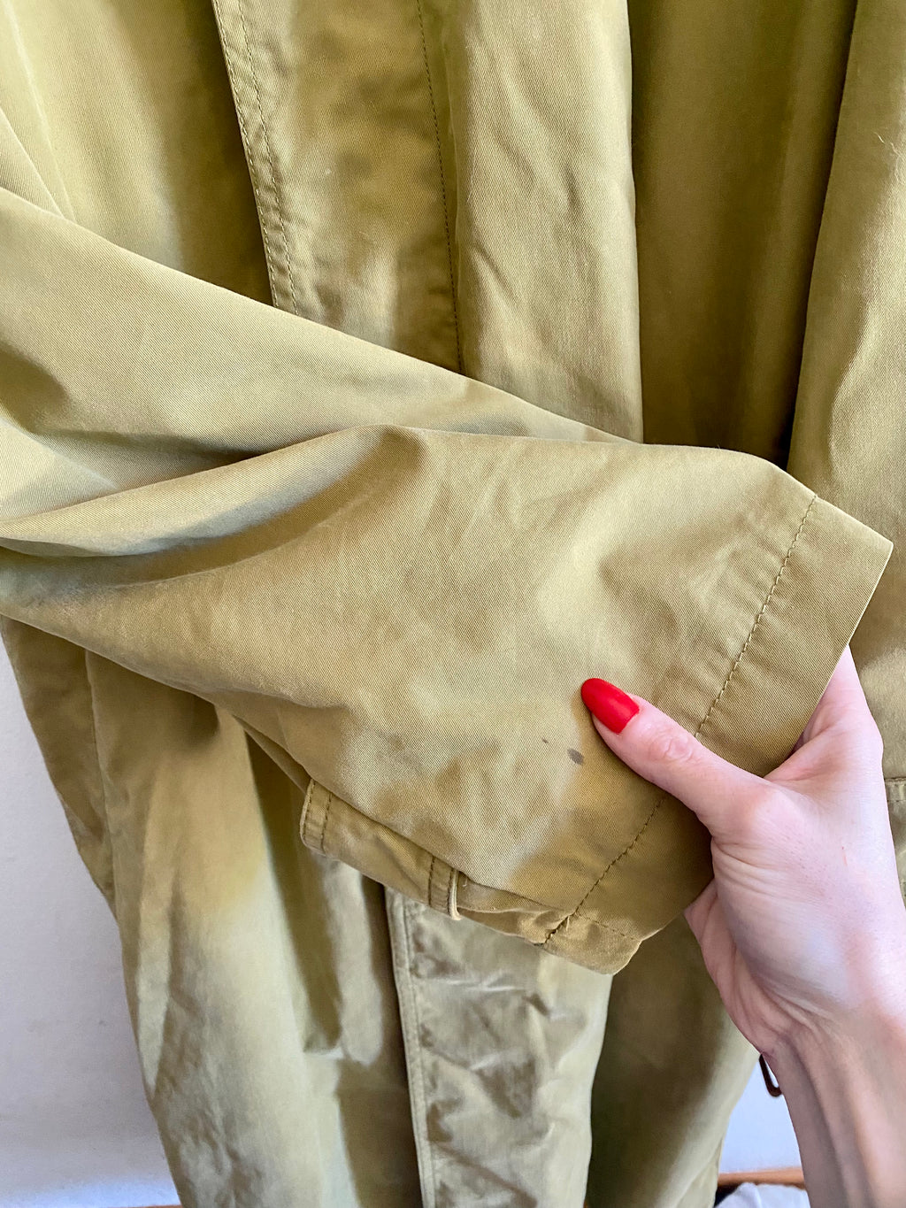 Versace sport trench monopetto oliva