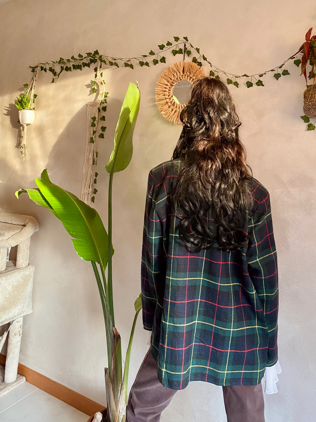 Blazer England Tartan Boxy