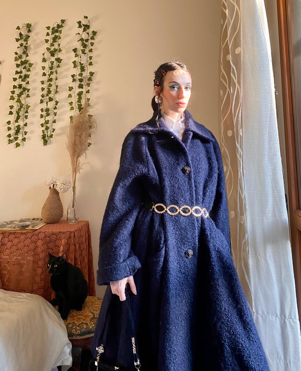 Cappotto Missoni blu notte