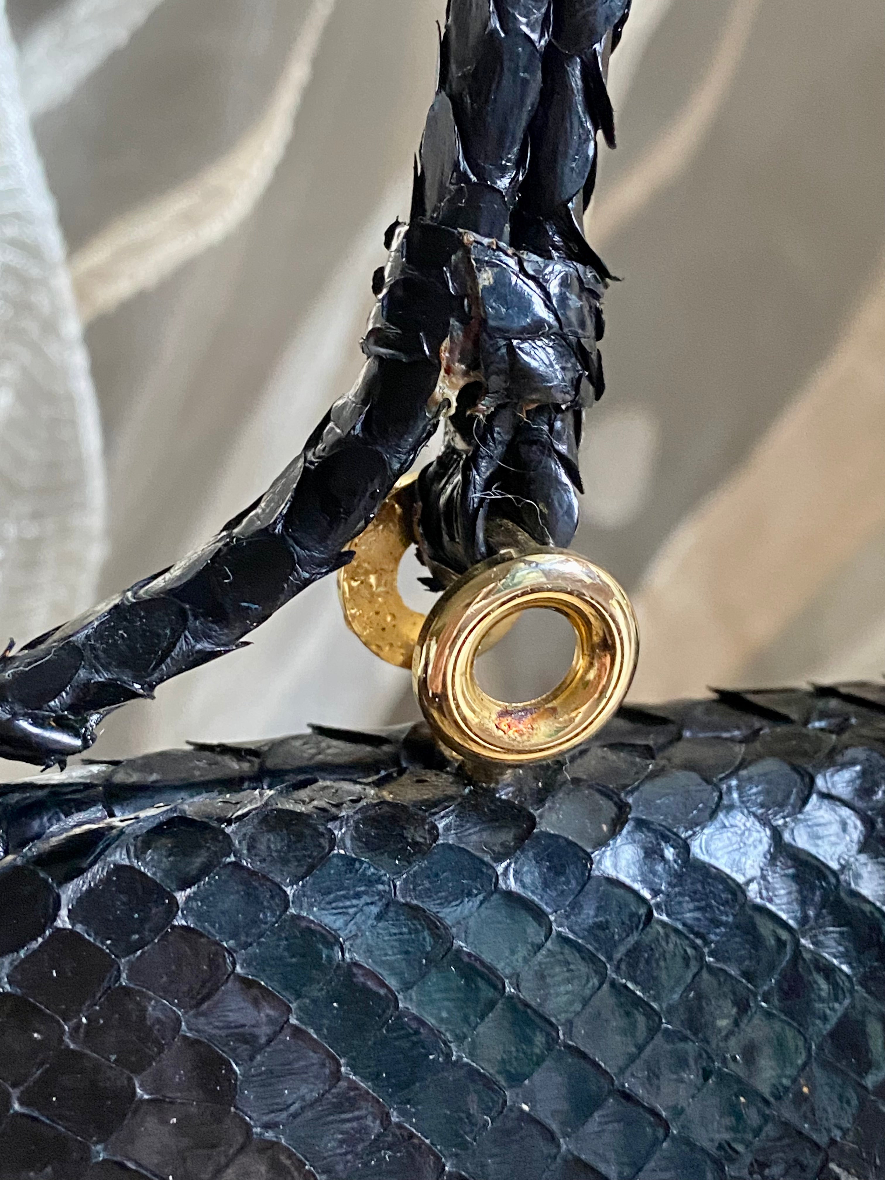 Mini borsetta a mano coccodrillo