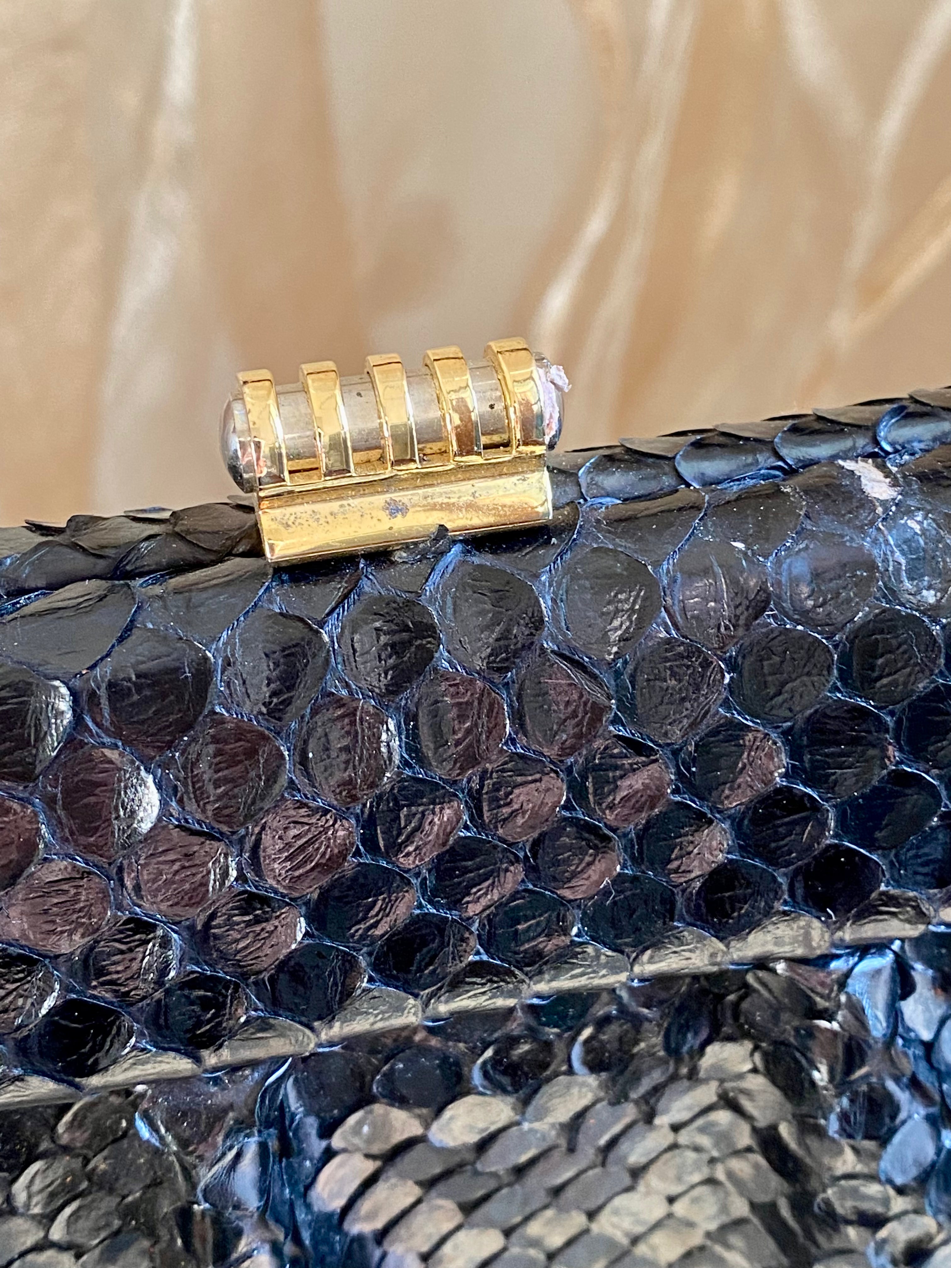 Mini borsetta a mano coccodrillo