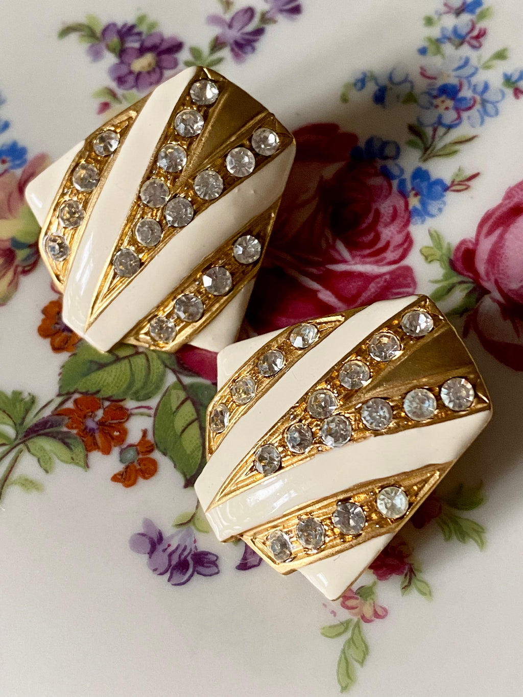 Orecchini anni ‘60 con strass