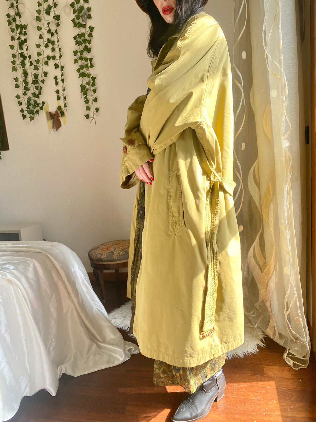 Versace sport trench monopetto oliva