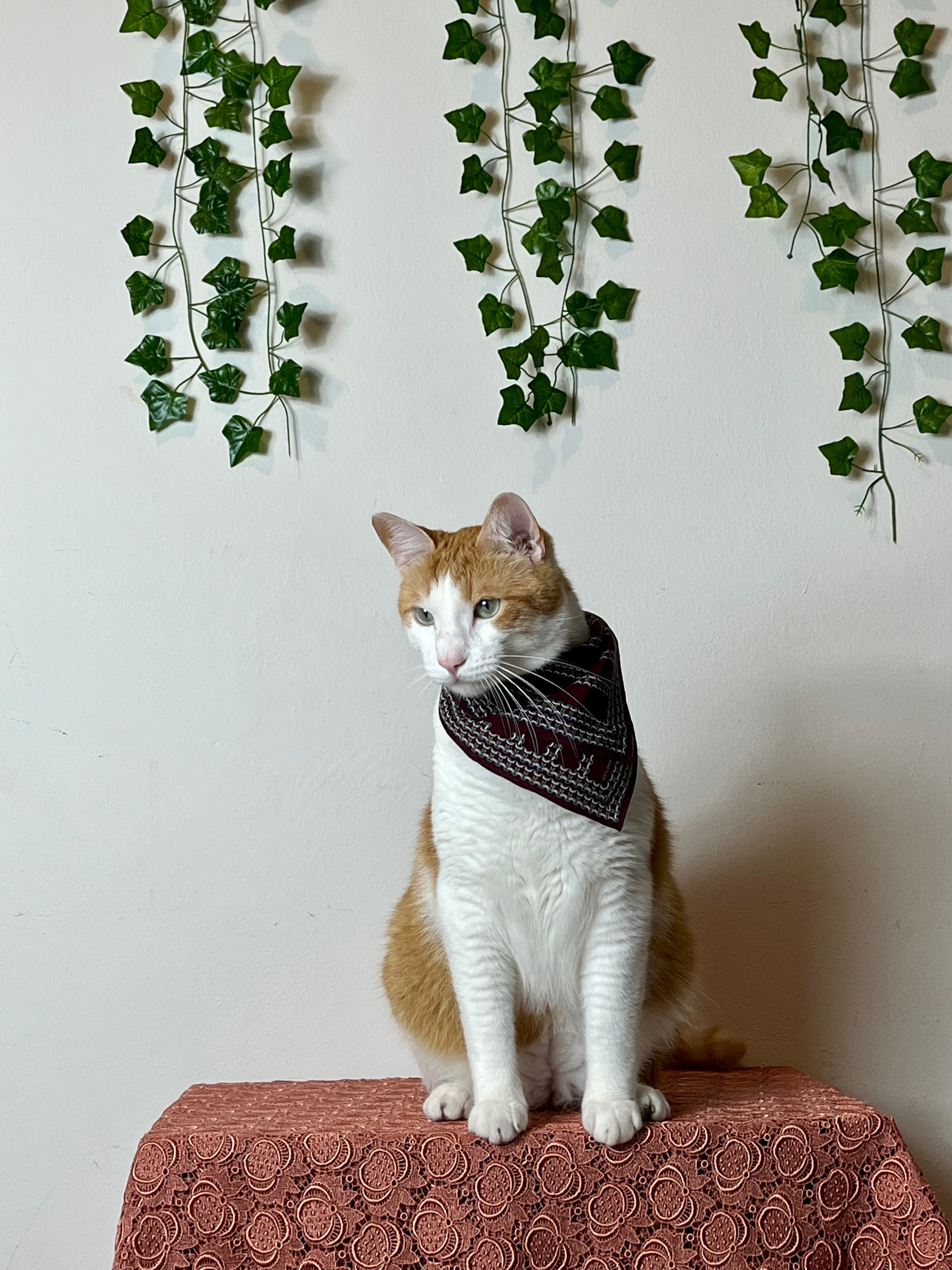 Fazzoletto in pura seta Borgogna