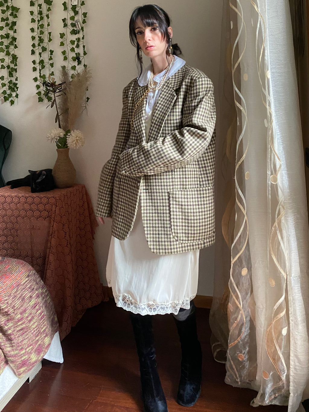 Blazer Vichy boxy