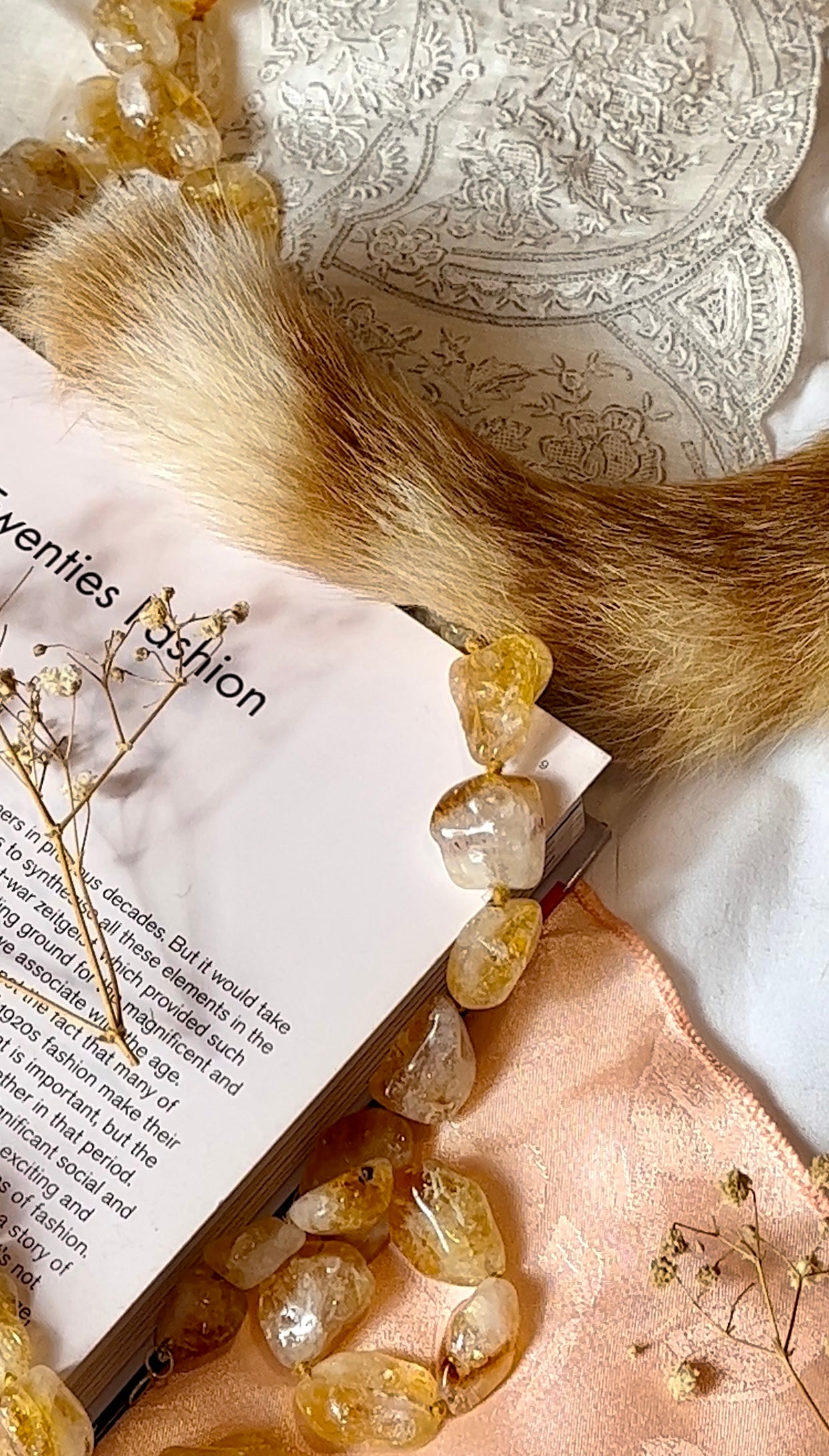 Collana in quarzo citrino