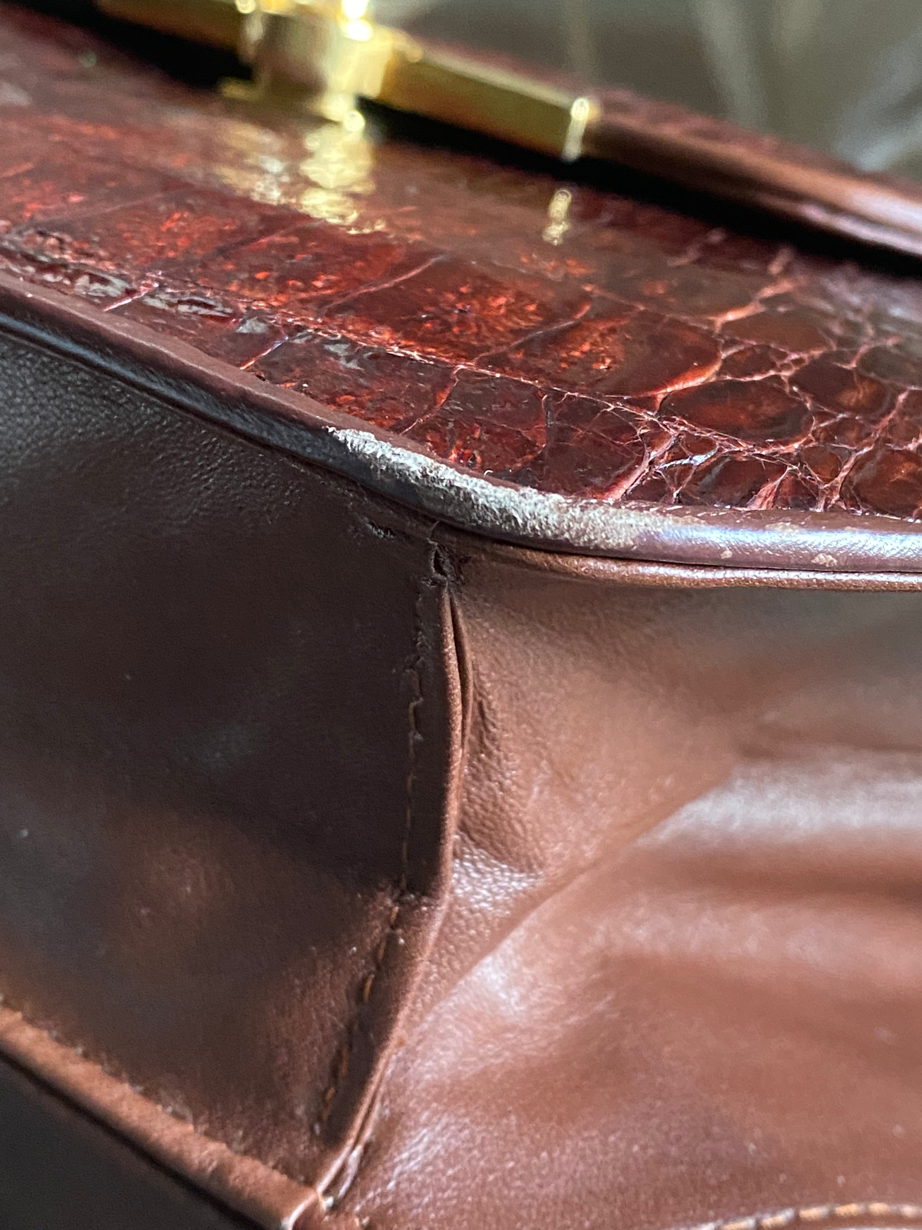 Pochette coccodrillo rombo