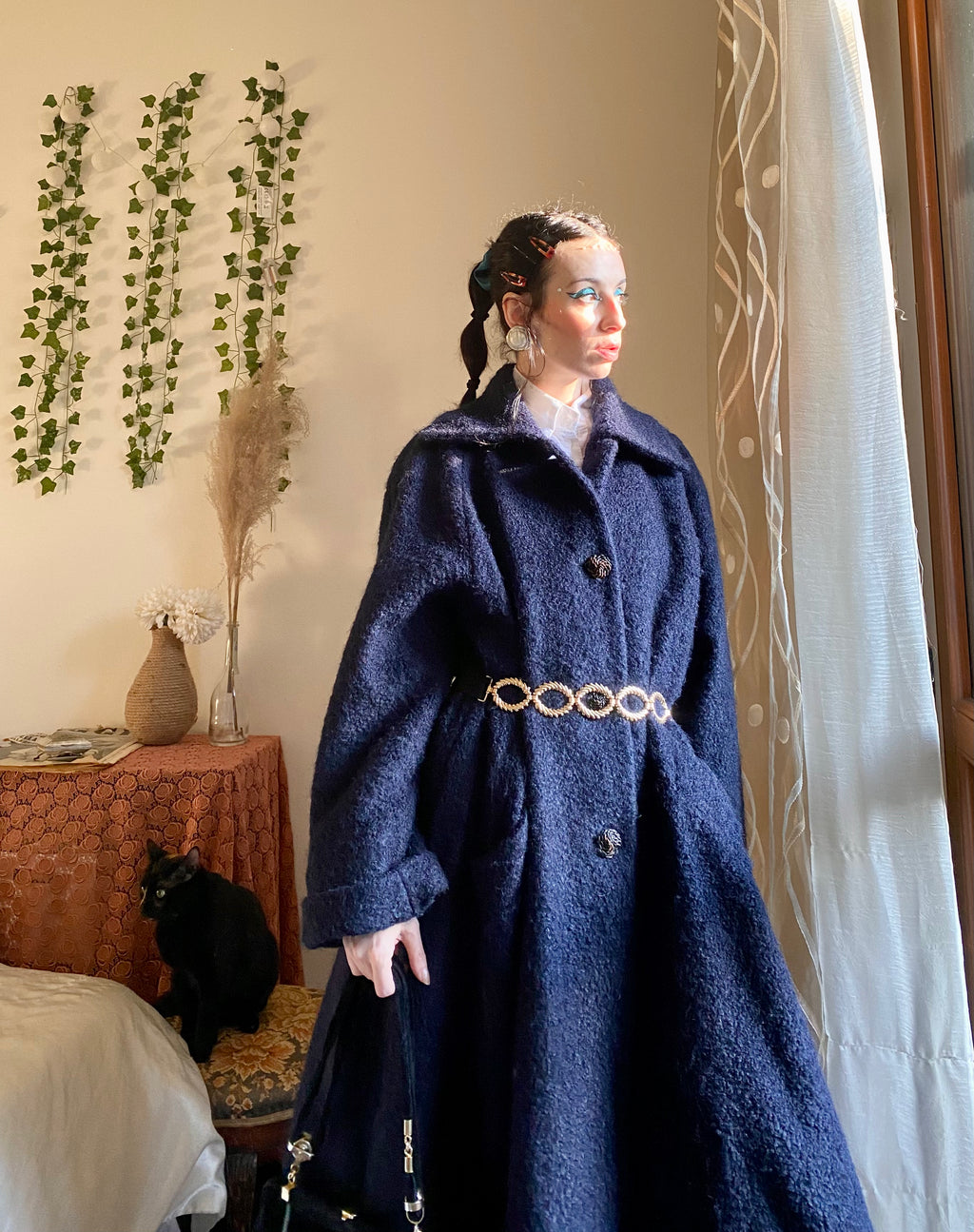 Cappotto Missoni blu notte