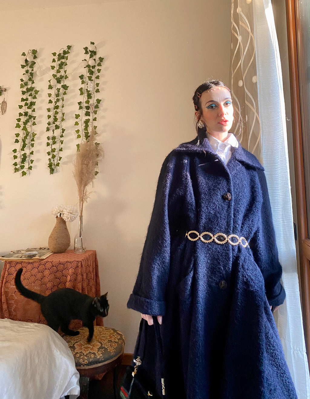Cappotto Missoni blu notte