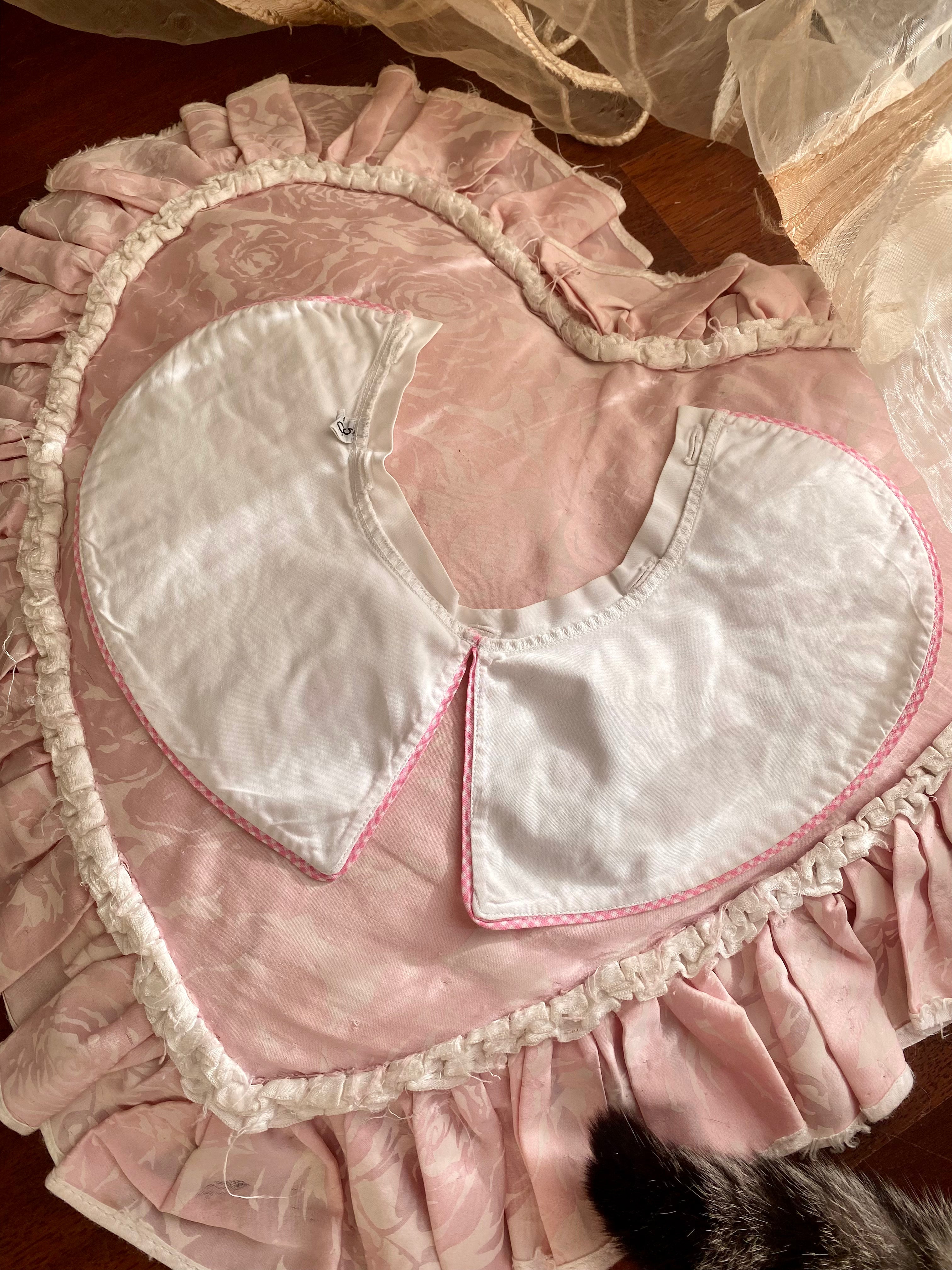 Colletto Peter Pan monta e smonta in cotone fiori