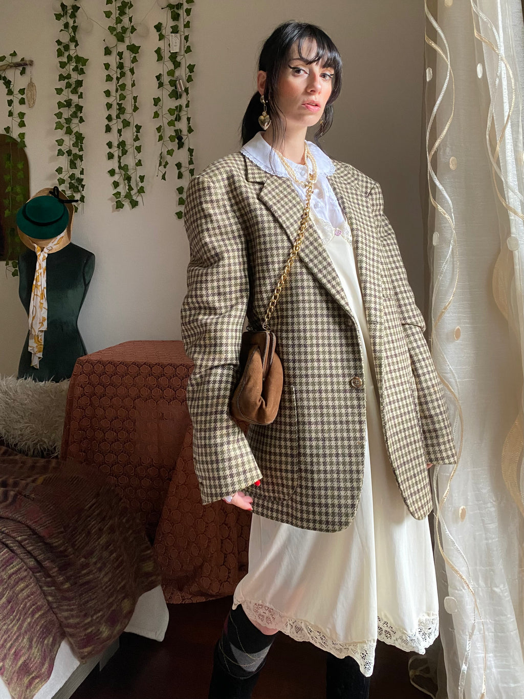 Blazer Vichy boxy
