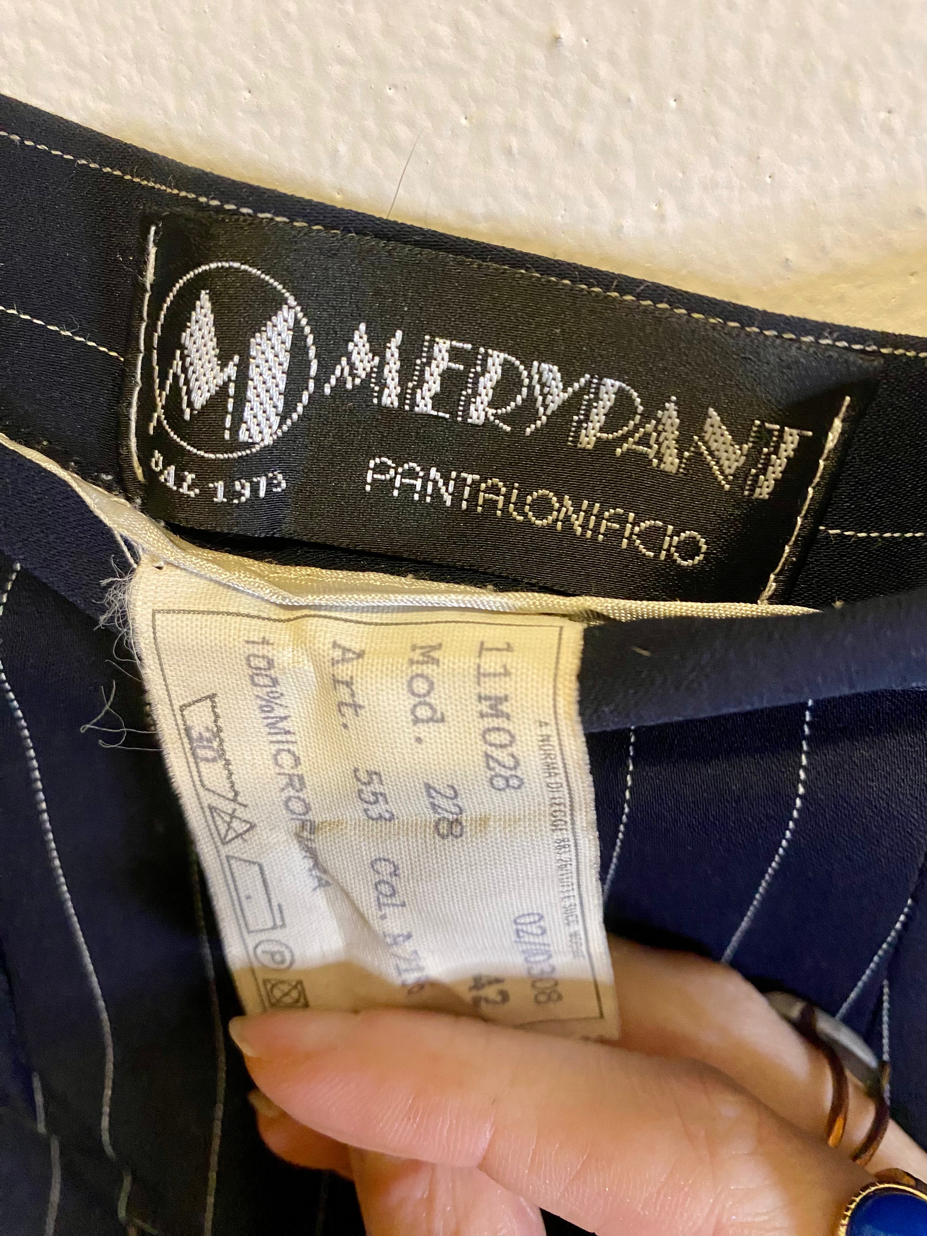 Classy wide leg pinstriped trousers