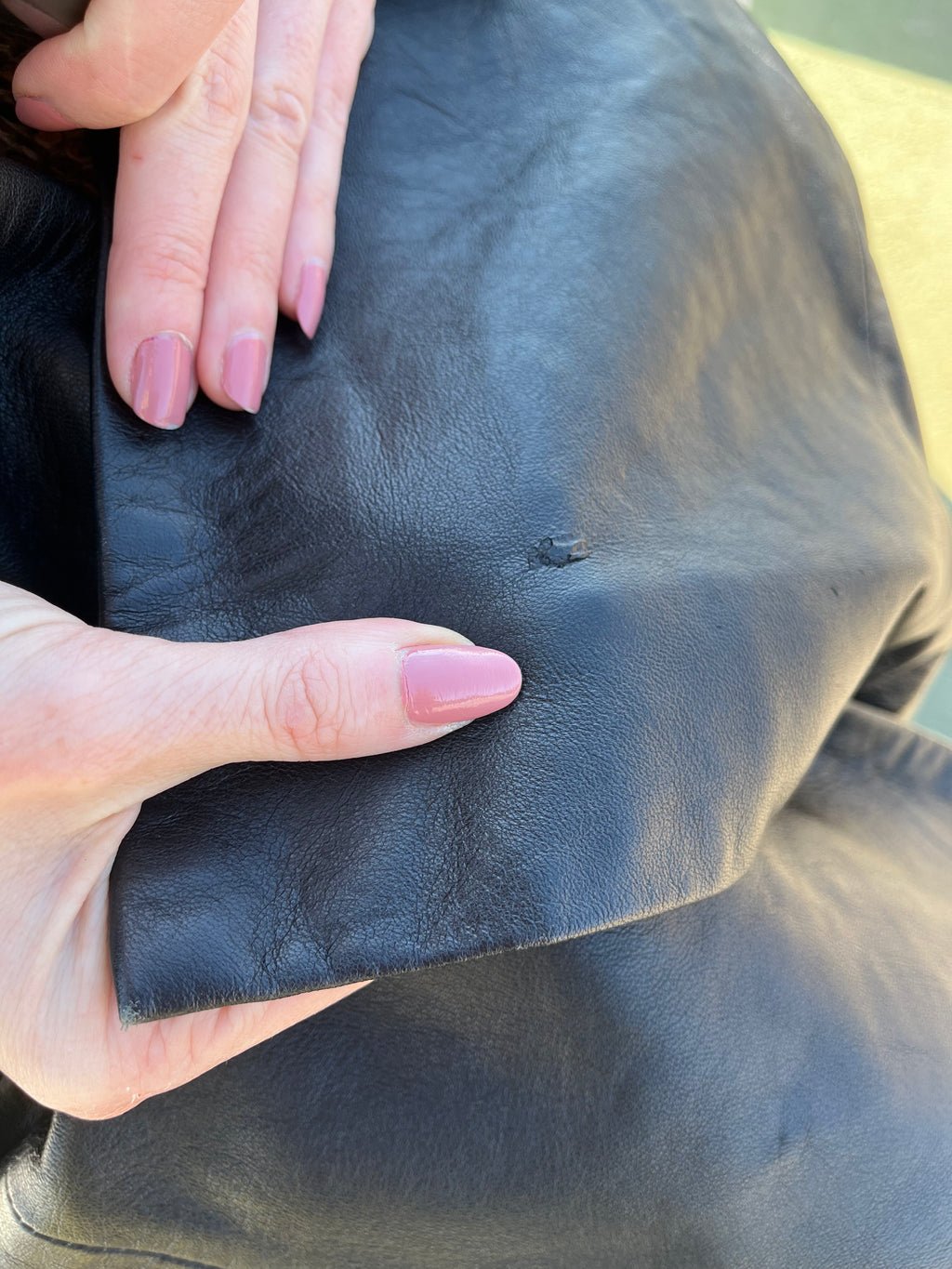 Trench in pelle monopetto