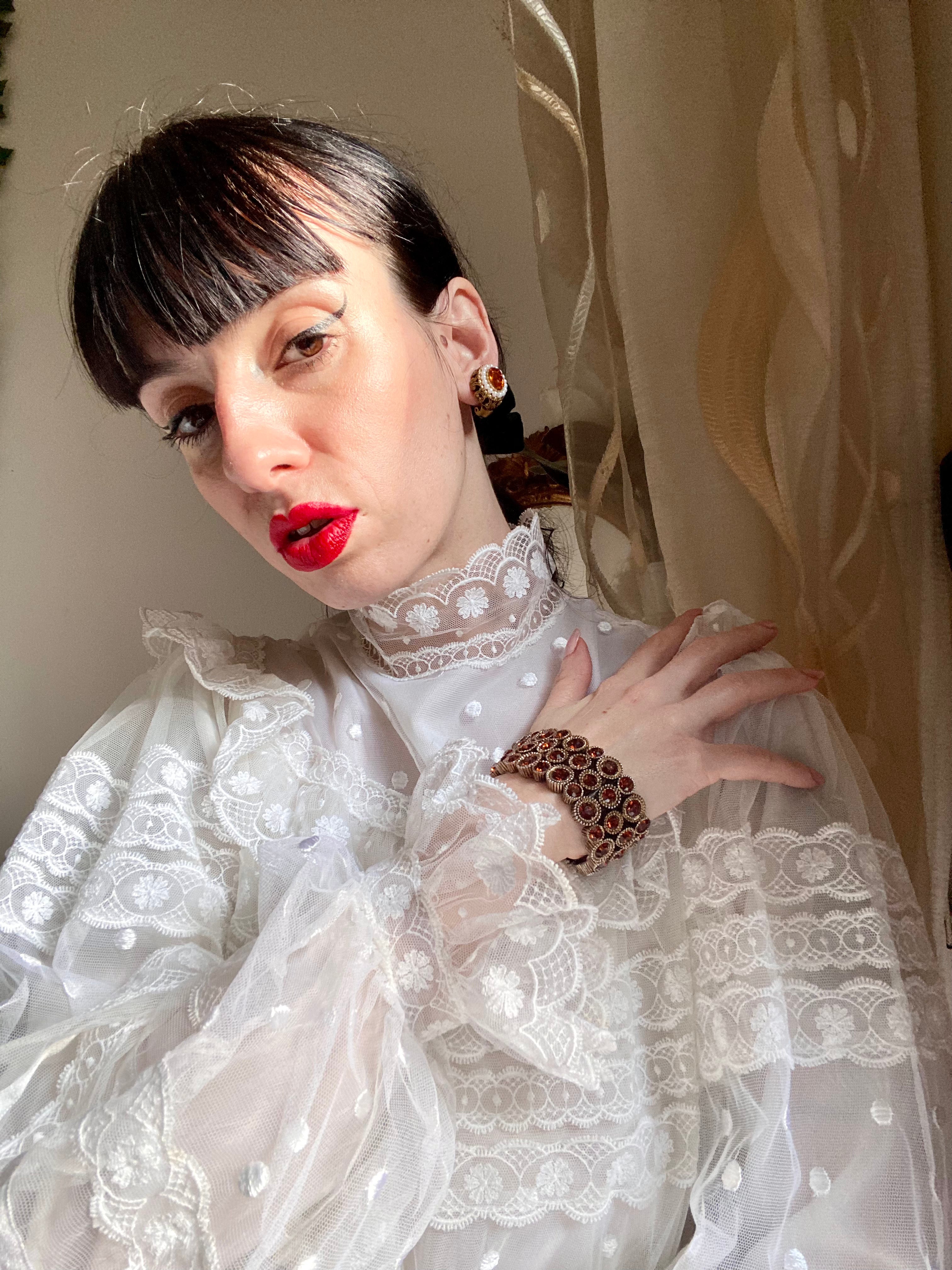 Orecchini a bottone Vittoriani