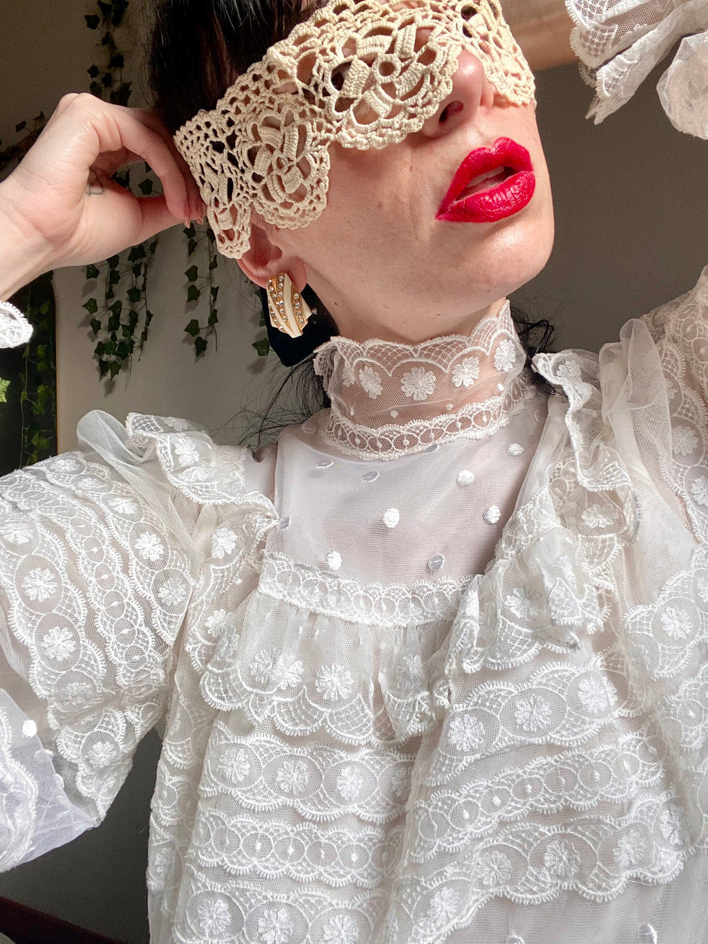 Orecchini anni ‘60 con strass