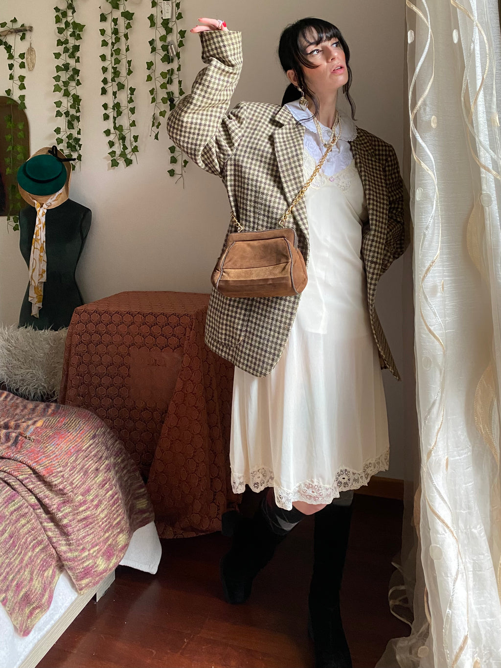 Blazer Vichy boxy