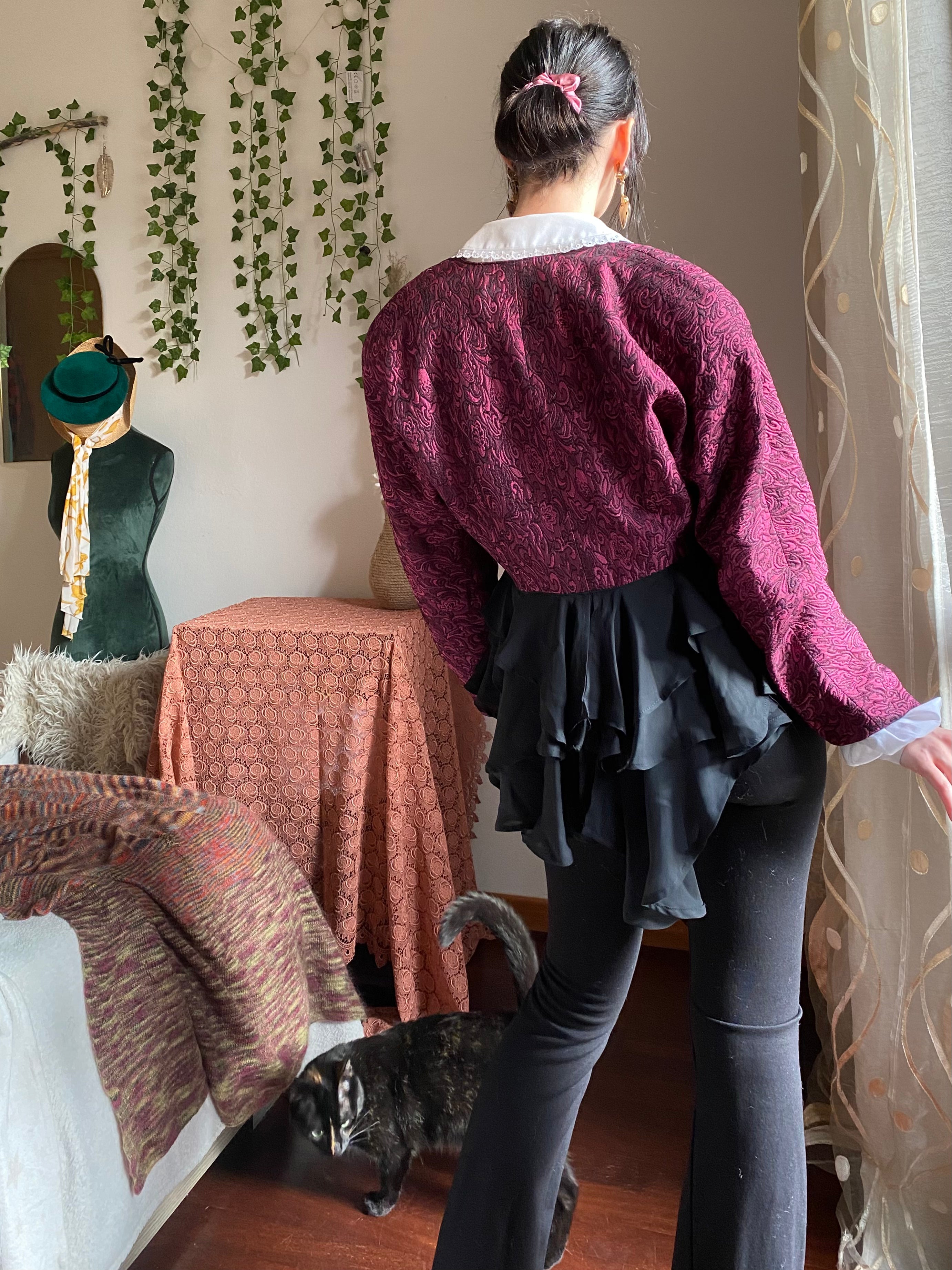 Blazer vittoriano steampunk senza colletto