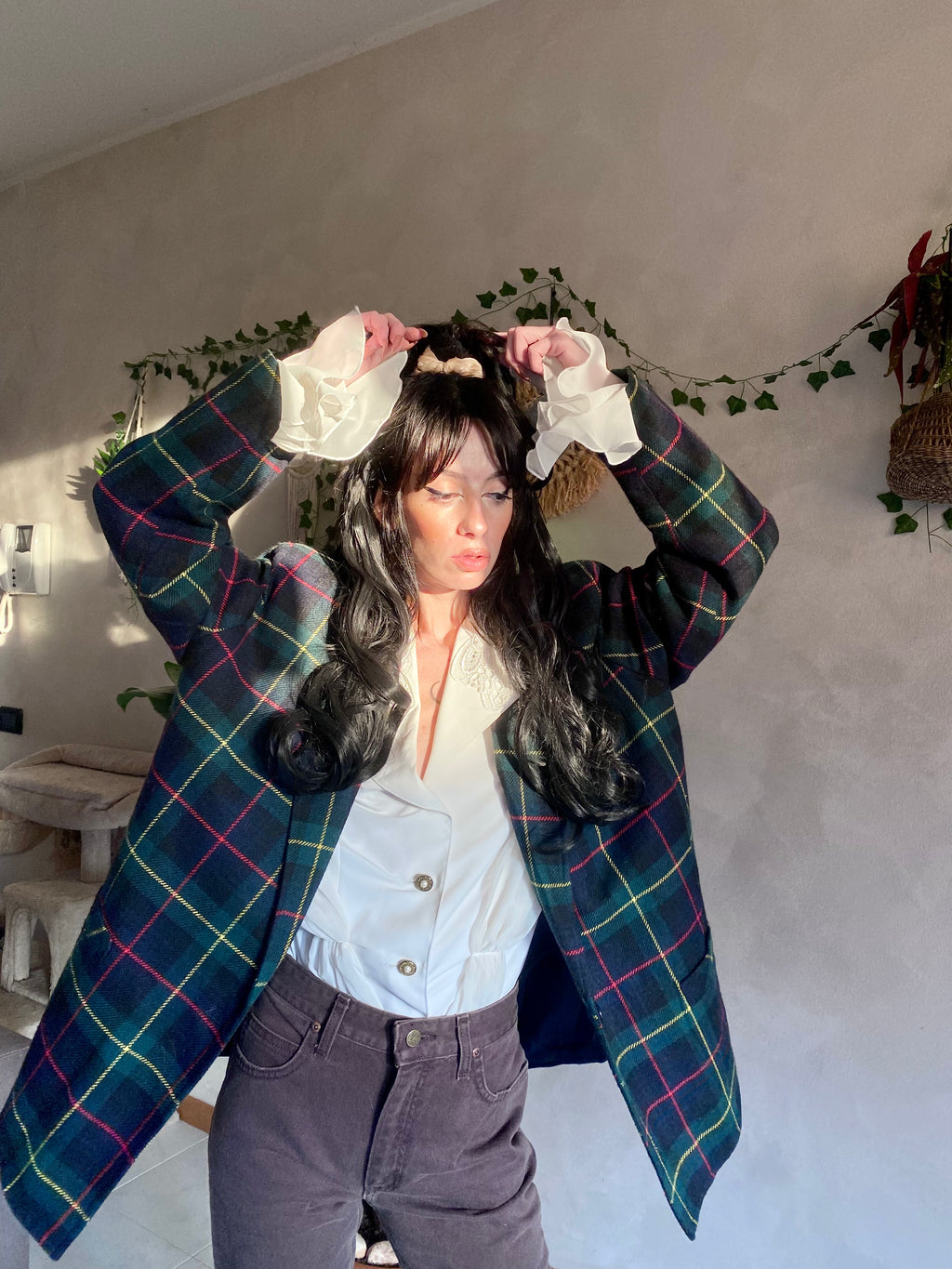 Blazer England Tartan Boxy