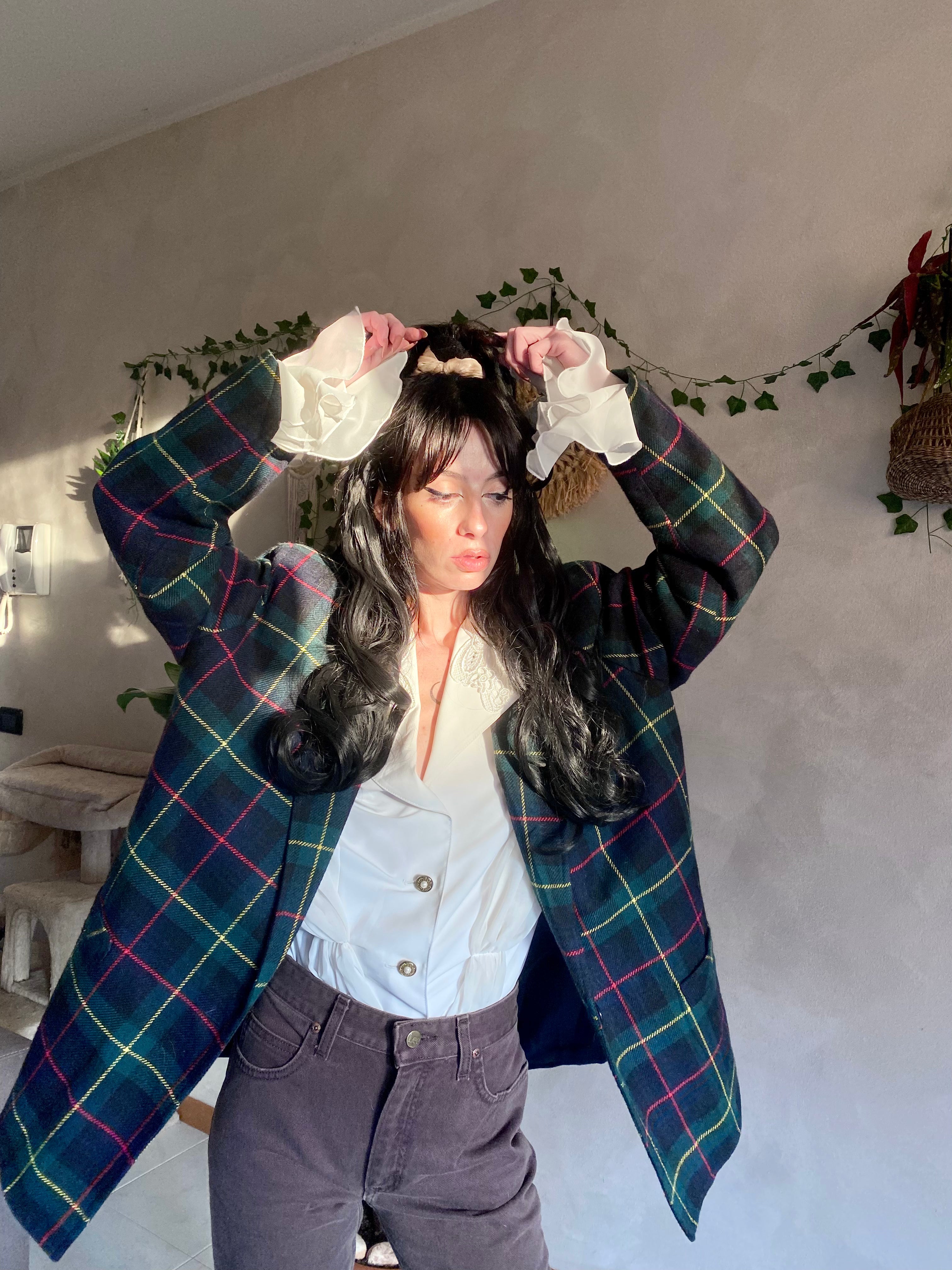 England Tartan Boxy Blazer