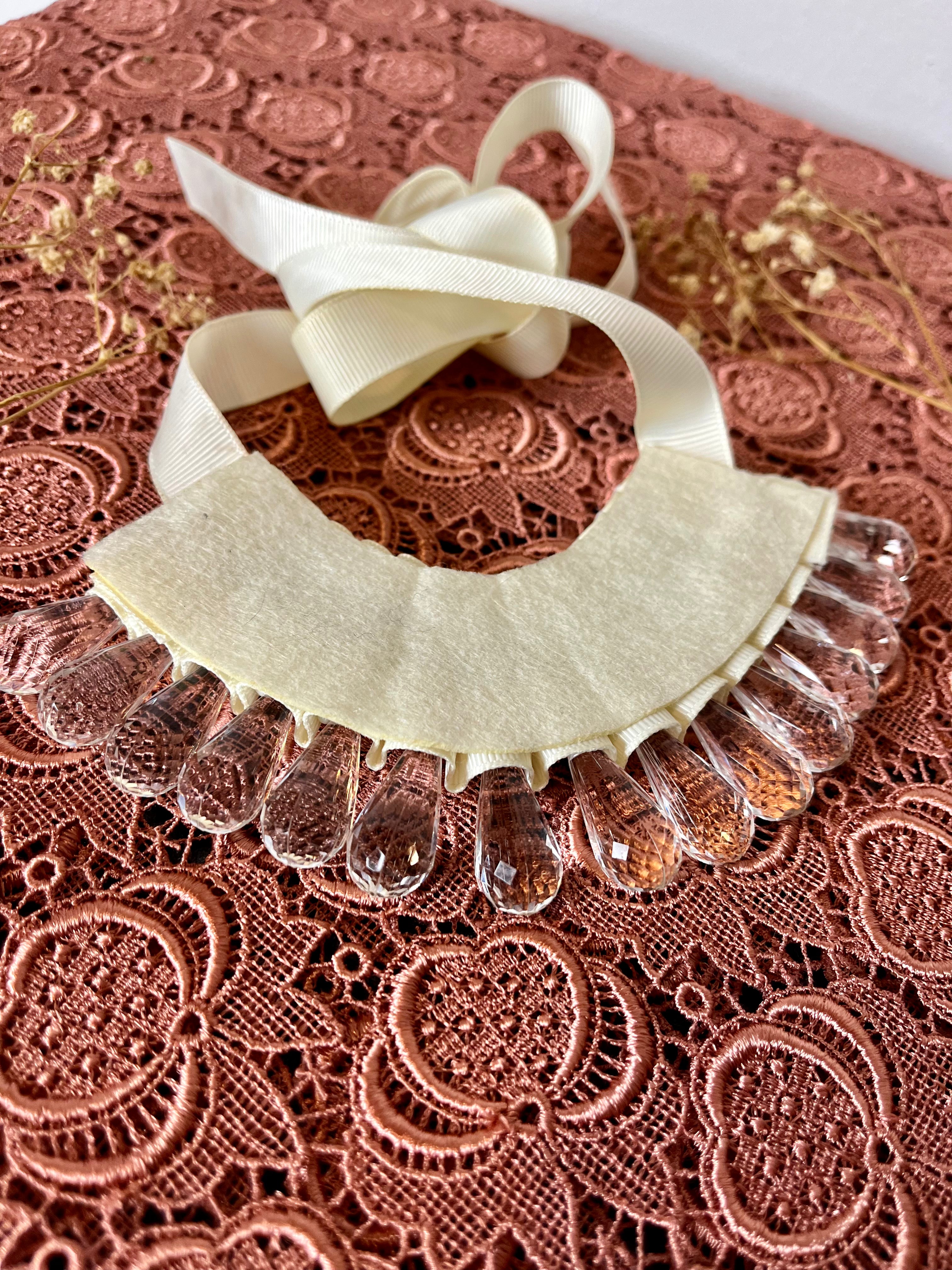 Colletto girocollo a collana in perle