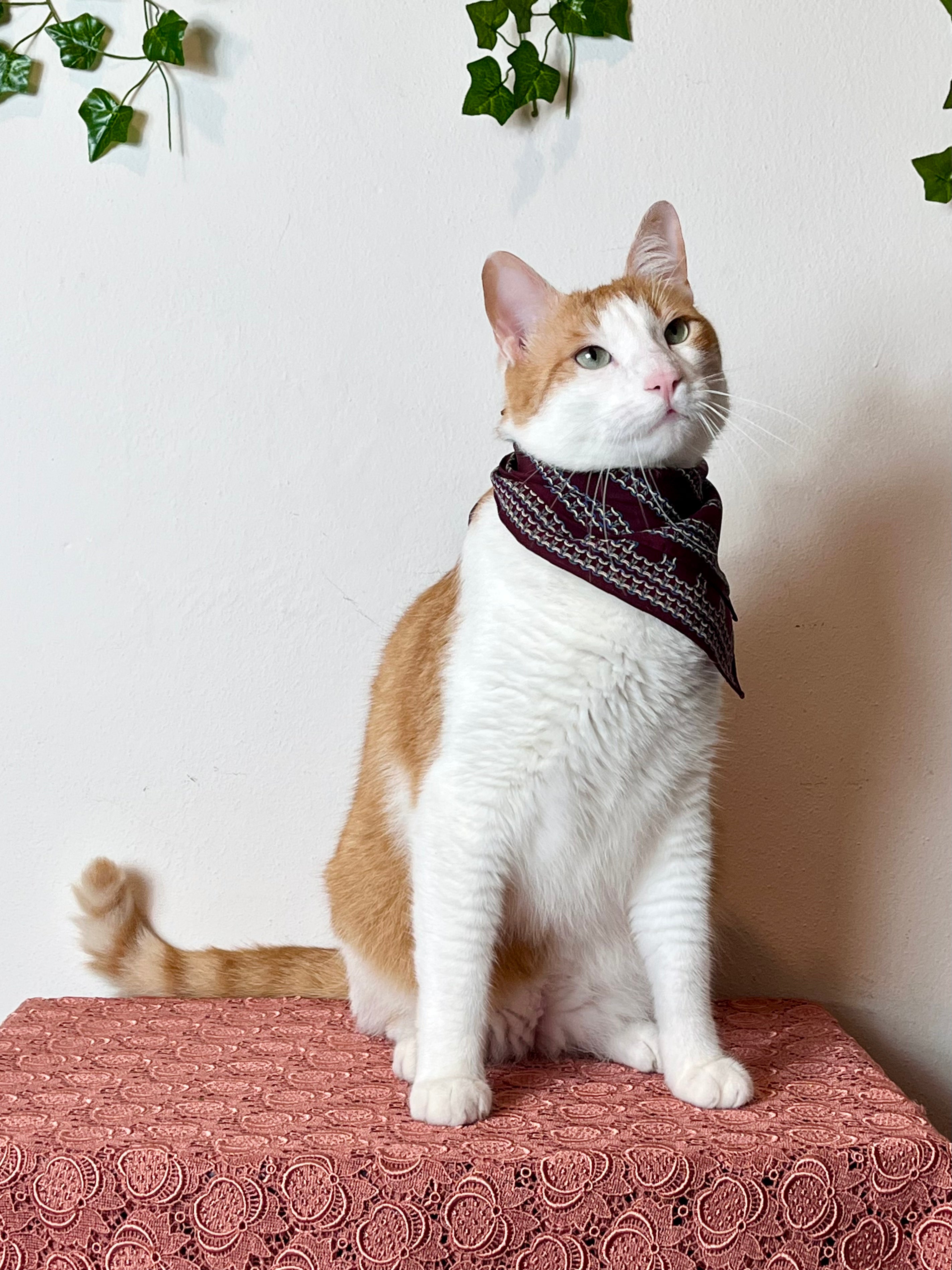 Fazzoletto in pura seta Borgogna