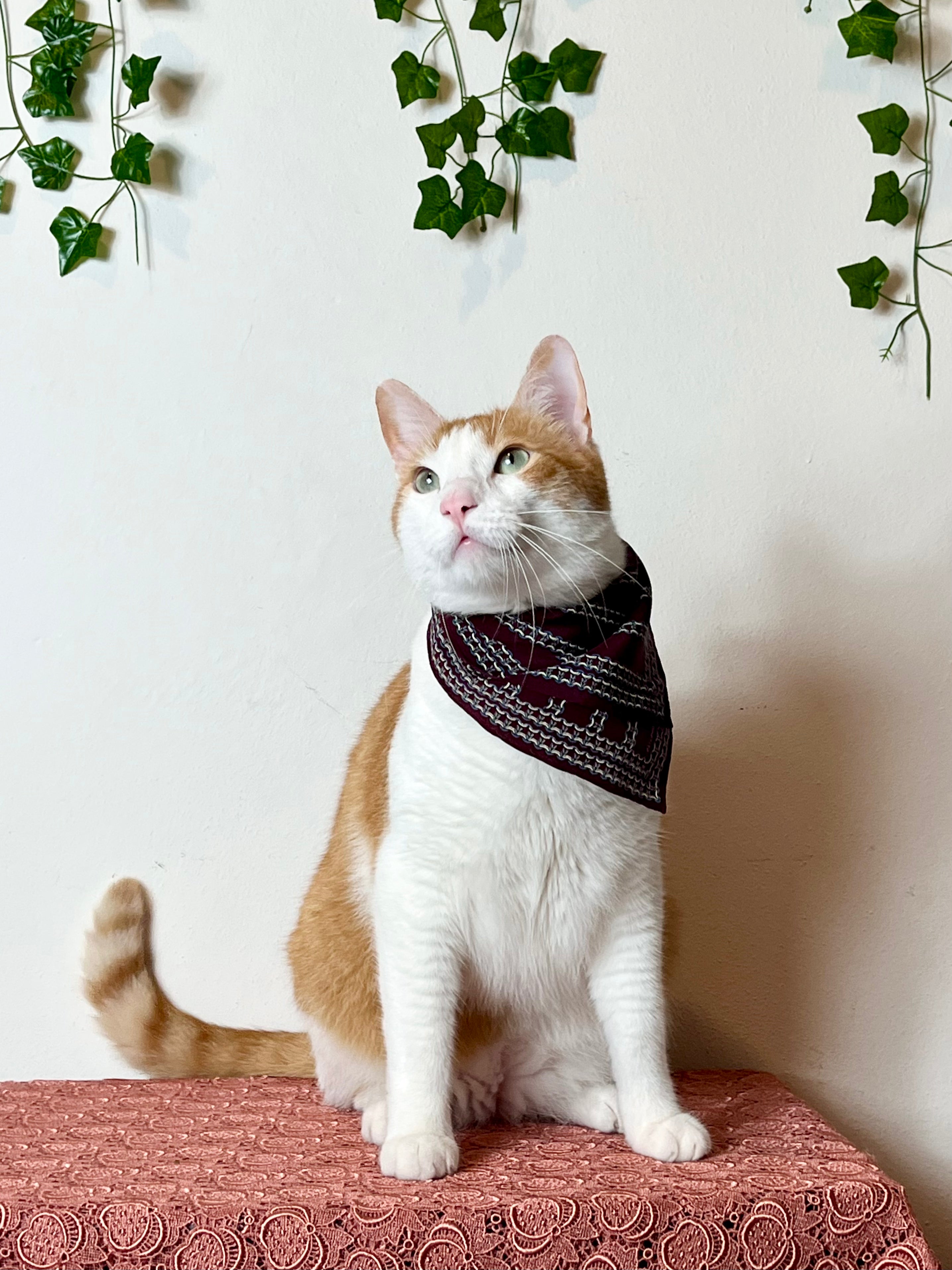 Fazzoletto in pura seta Borgogna