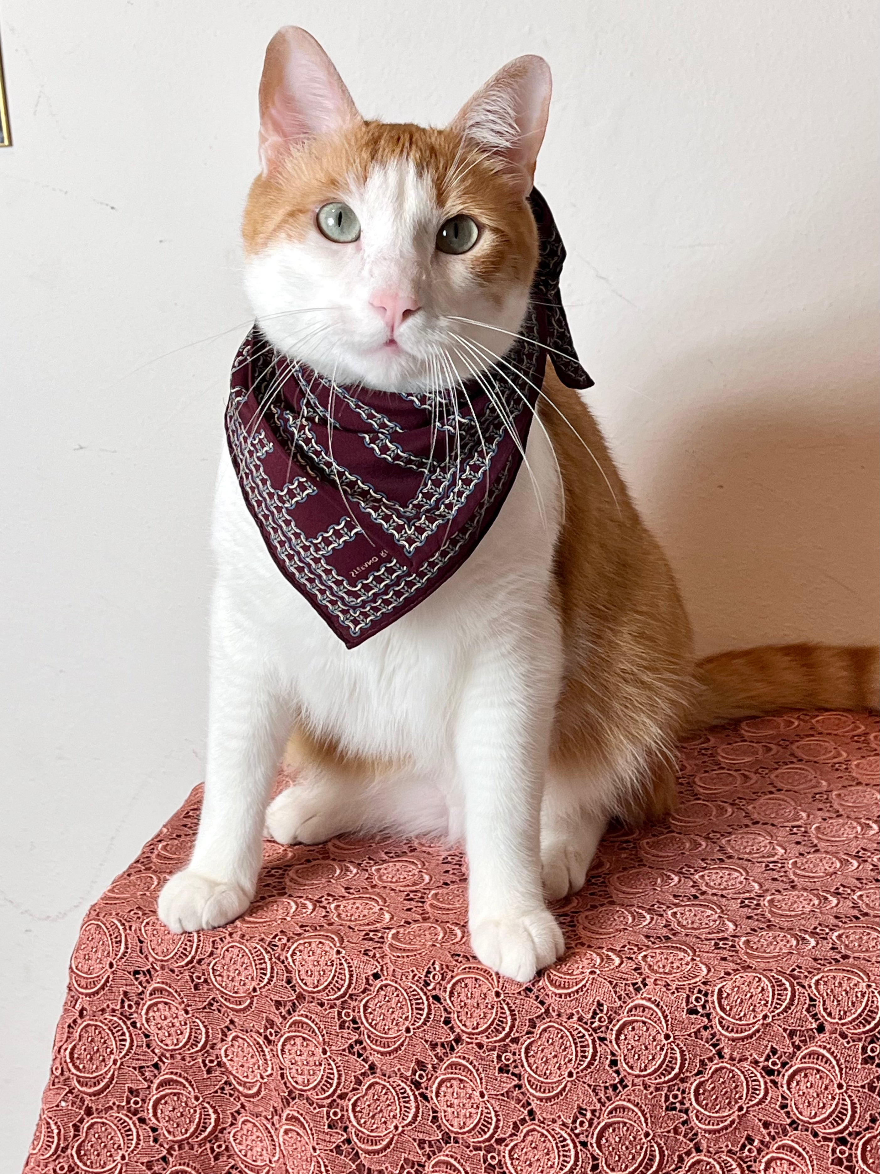 Fazzoletto in pura seta Borgogna