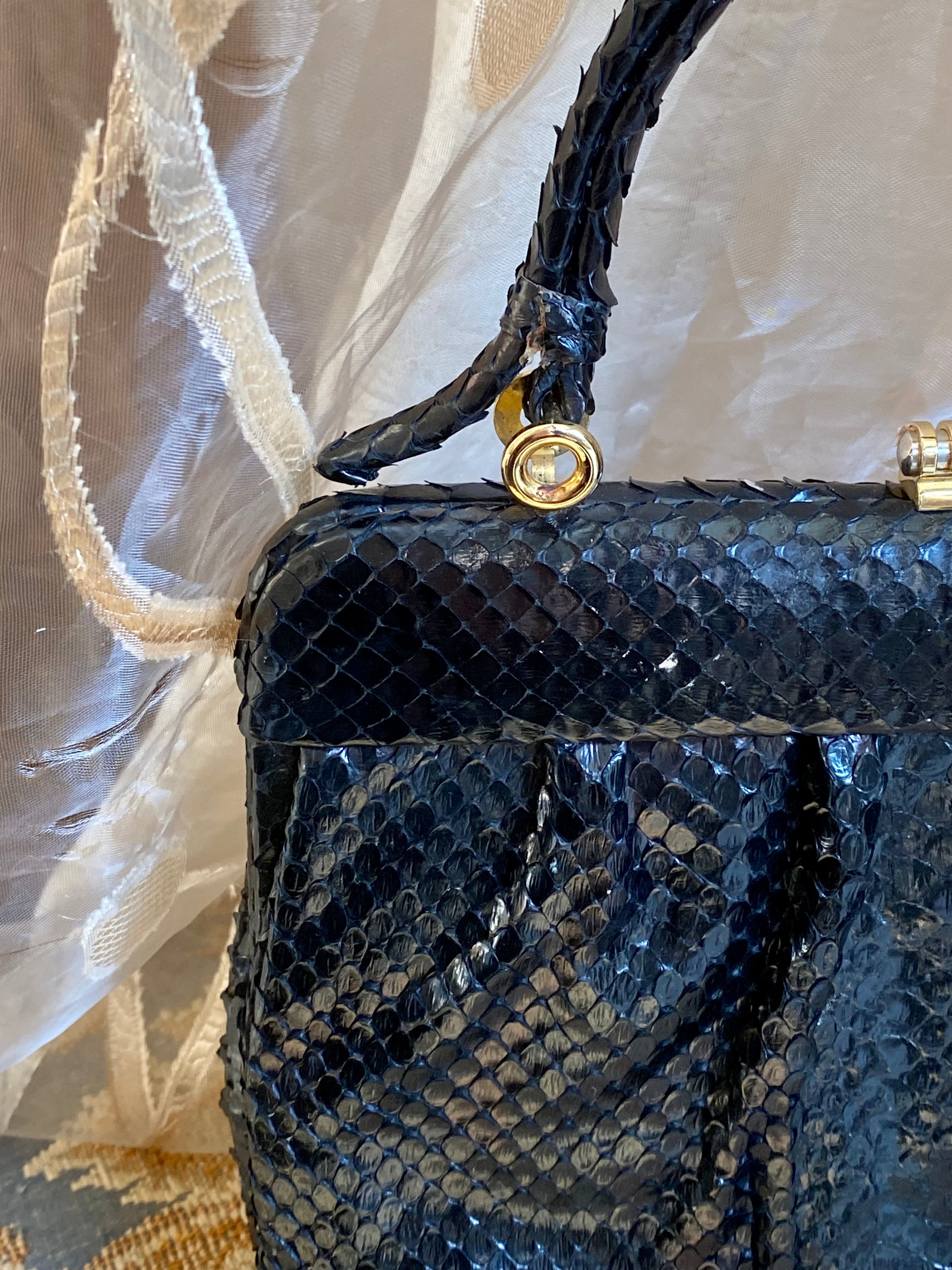 Mini borsetta a mano coccodrillo