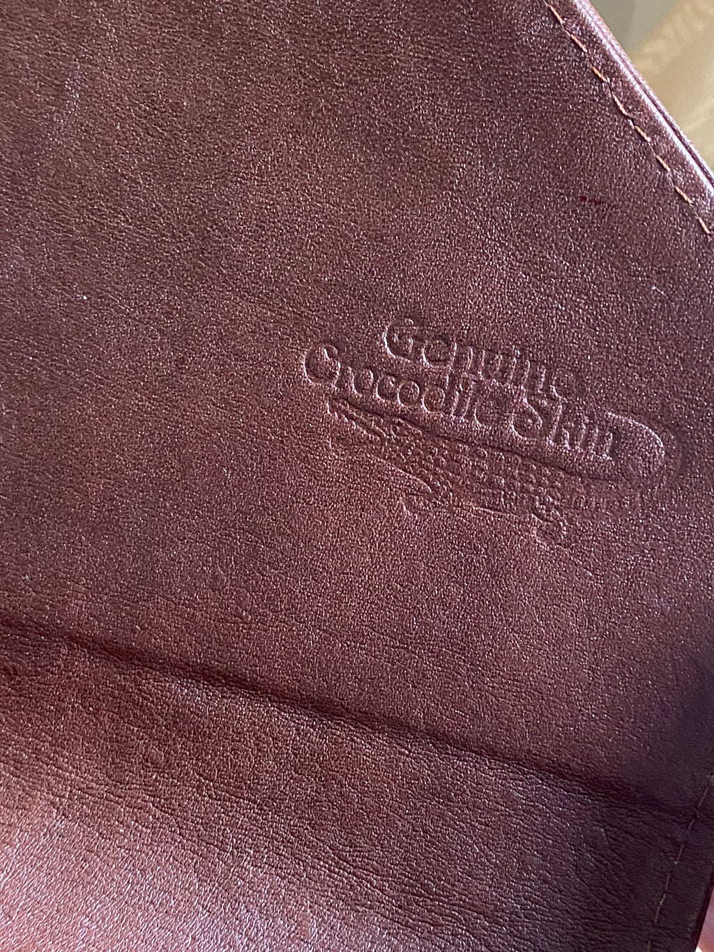 Pochette coccodrillo rombo
