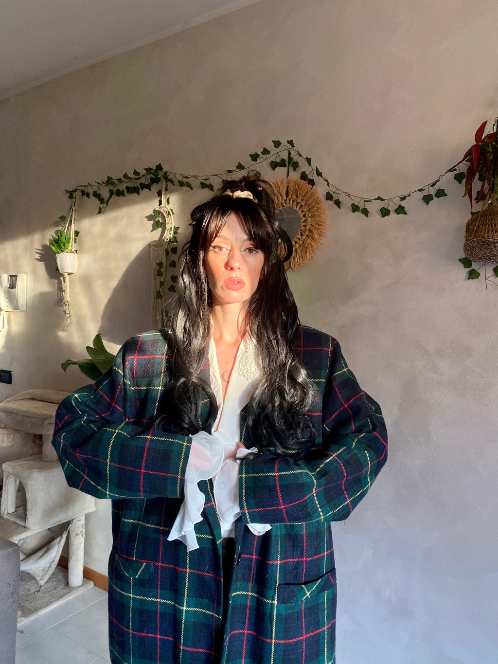 Blazer England Tartan Boxy