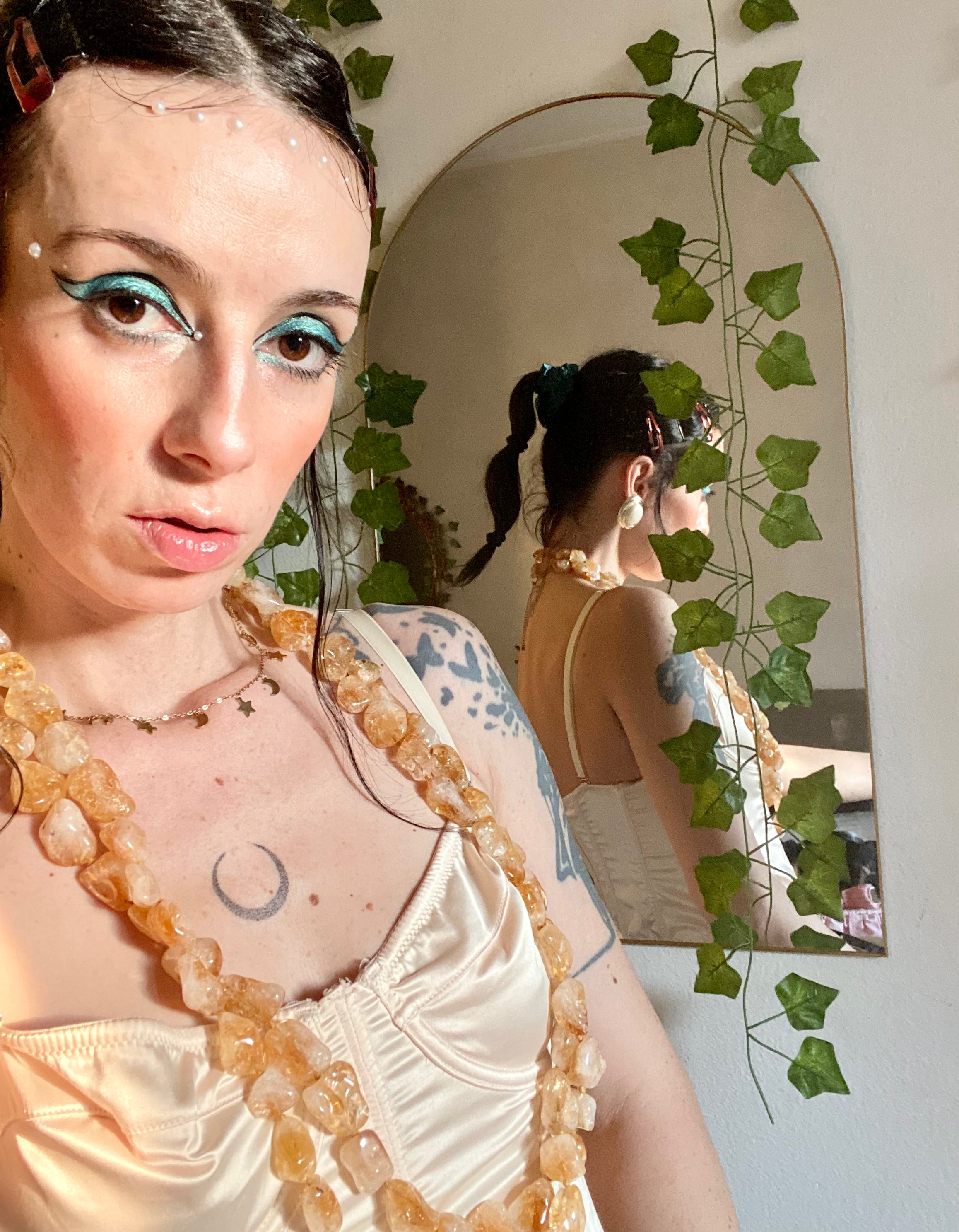 Collana in quarzo citrino