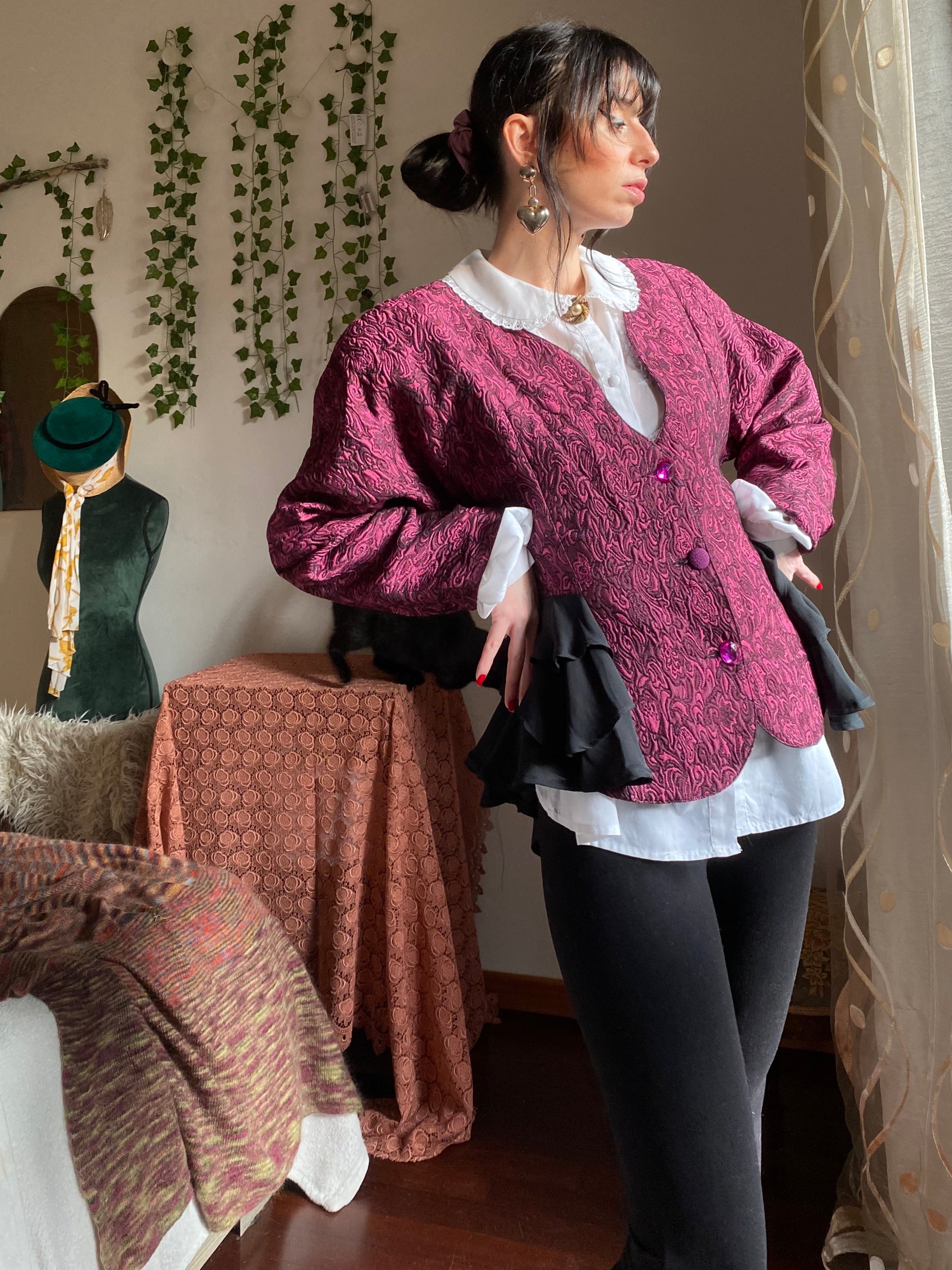 Blazer vittoriano steampunk senza colletto