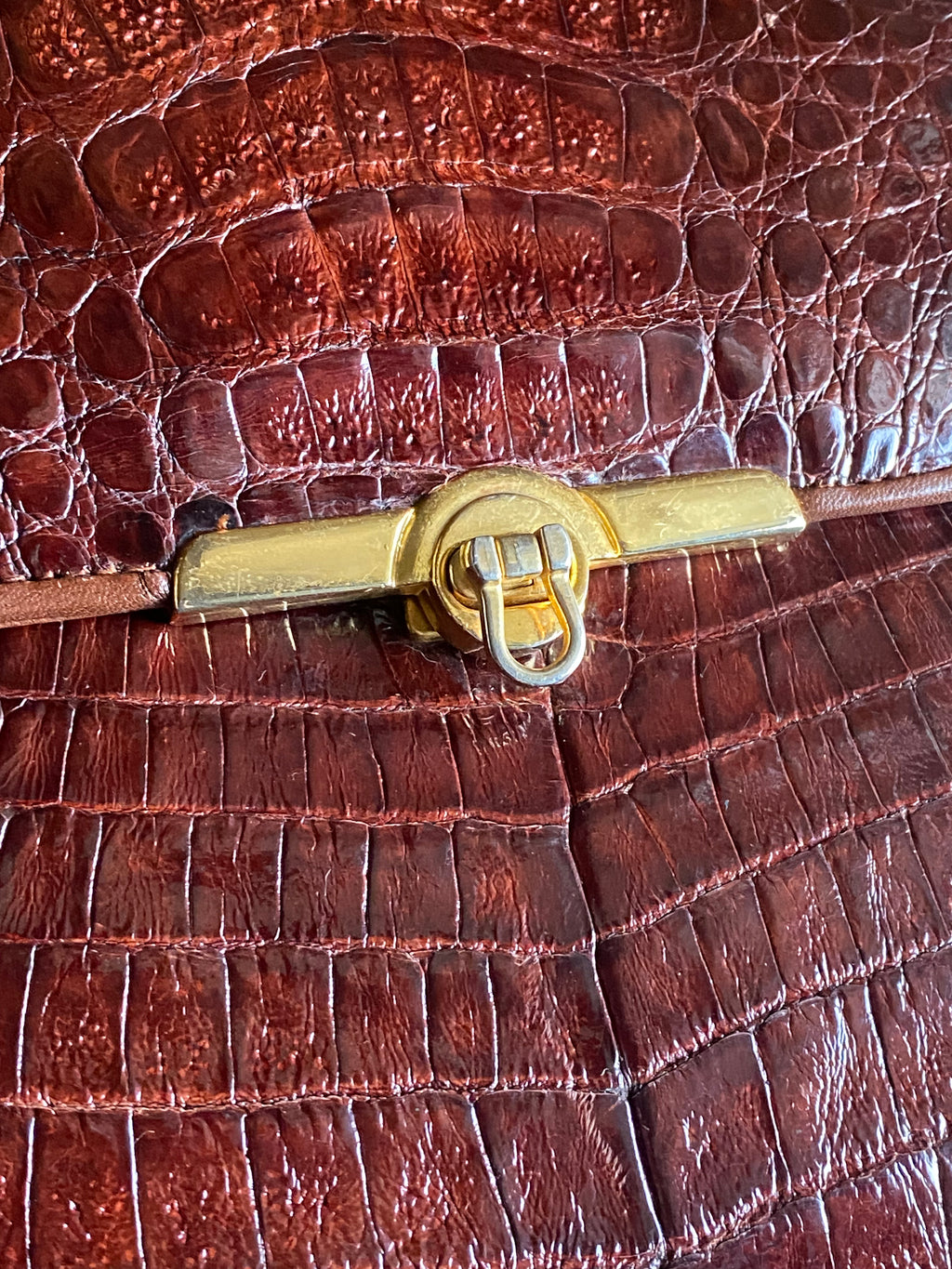 Pochette coccodrillo rombo