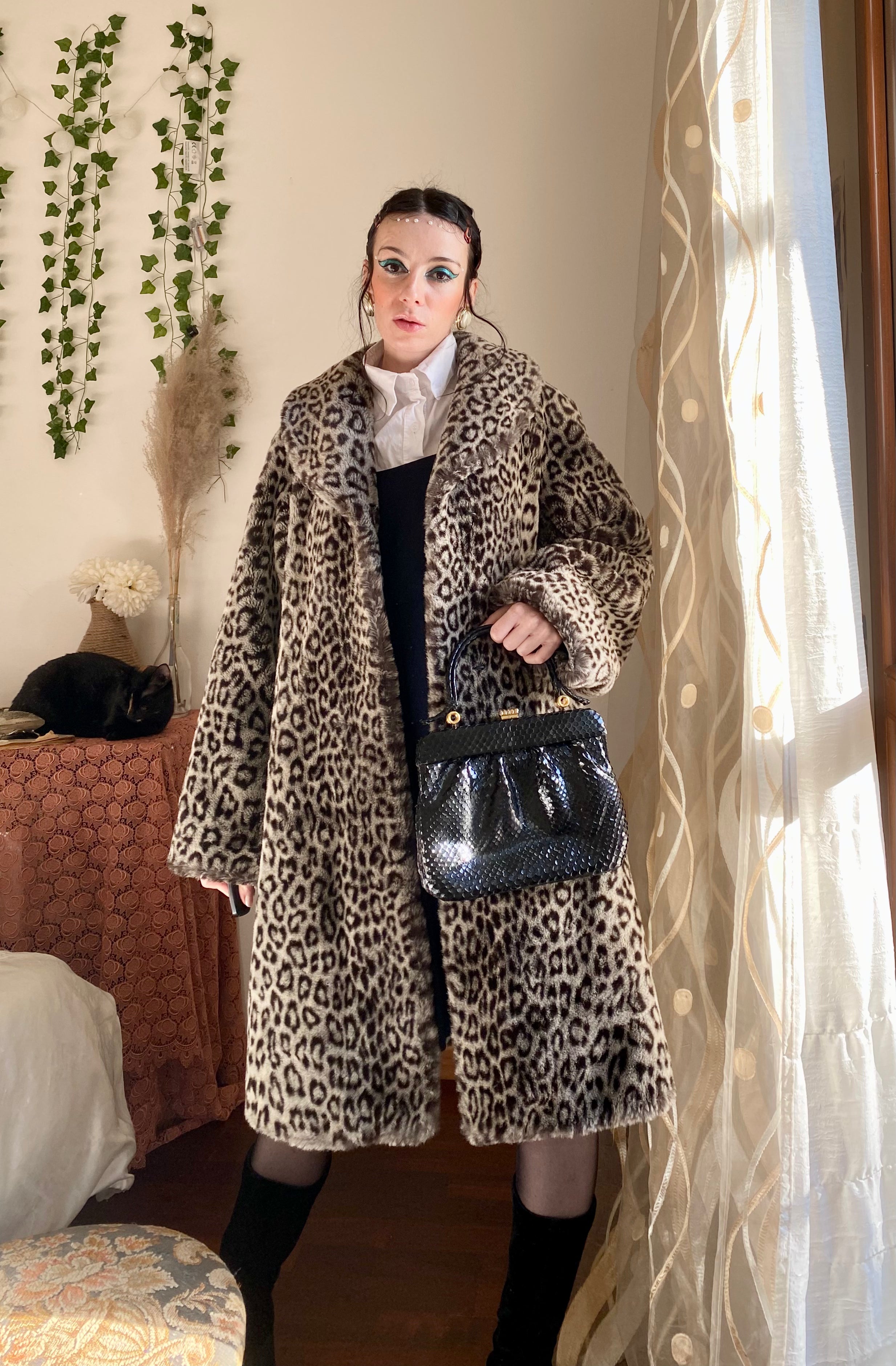 Mini borsetta a mano coccodrillo