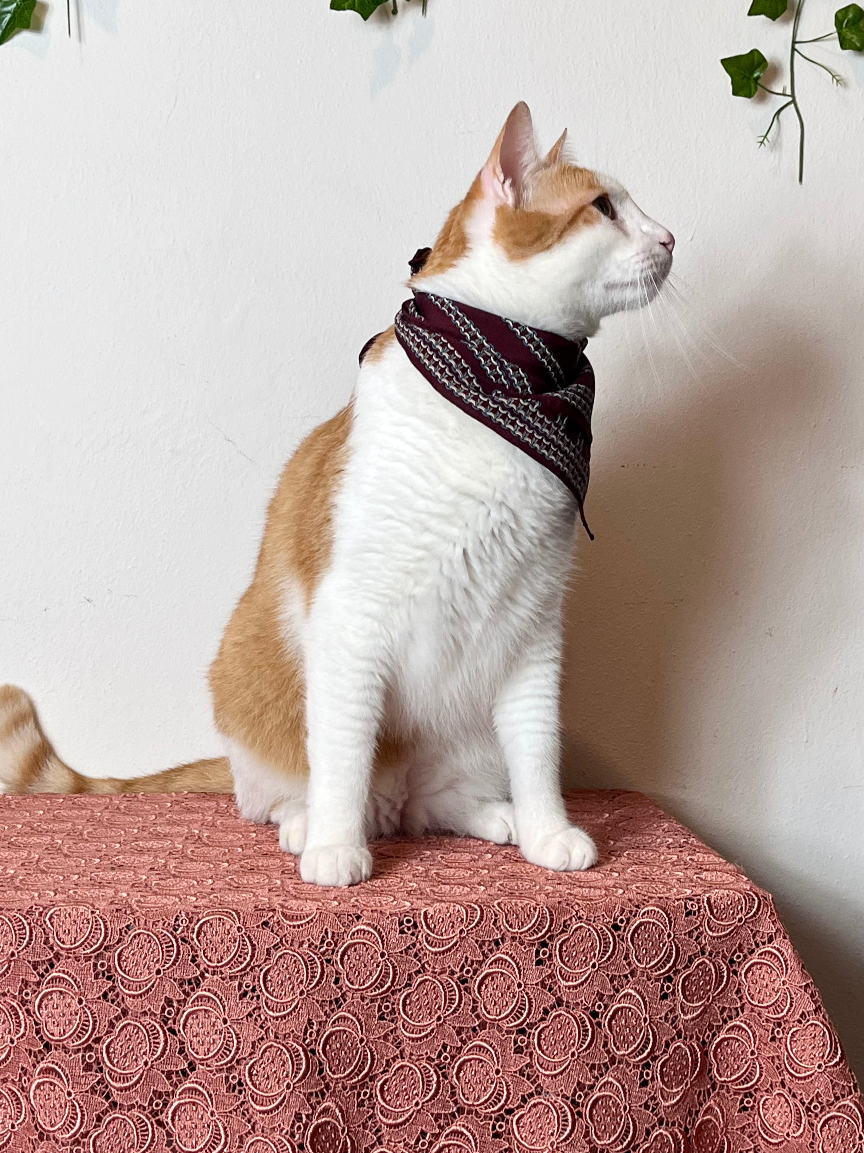 Fazzoletto in pura seta Borgogna