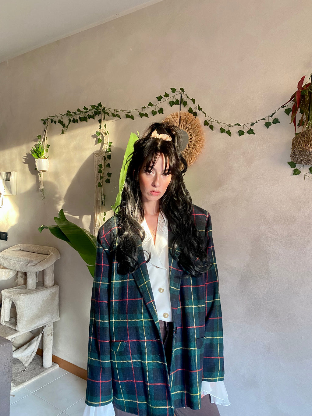Blazer England Tartan Boxy